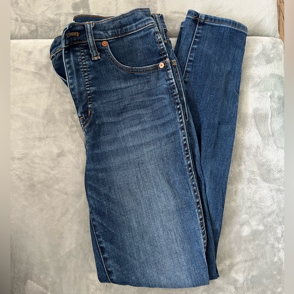 Madewell 10"High rise skinny jeans